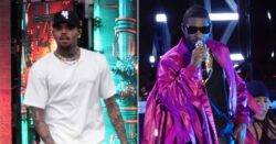 Usher and Chris Brown perform on same stage hours after ‘bust up’