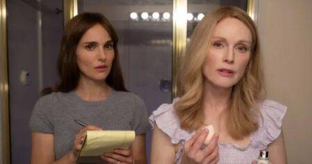 May December review: A deliciously dark and camp sex scandal drama for Natalie Portman and Julianne Moore