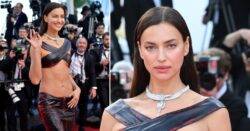 Irina Shayk wears itty bitty leather top to Cannes film premiere and it’s the coolest look of the festival so far