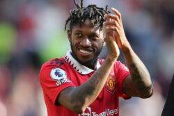 Manchester United midfielder Fred pulled aside by Fulham manager Marco Silva outside Old Trafford