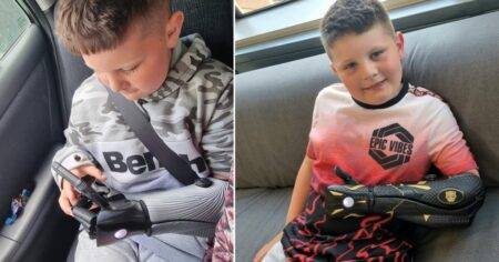 Boy left speechless after thousands raised for ‘amazing’ bionic arm