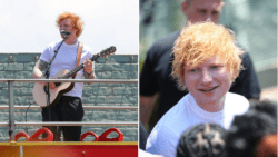 Ed Sheeran delights LA fans with free gig onboard sightseeing bus after clearing up Coronation Concert rumours