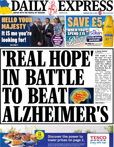 Daily Express - ‘Real hope’ in battle to beat Alzheimers