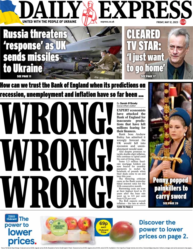 Daily Express - Wrong! Wrong! Wrong!