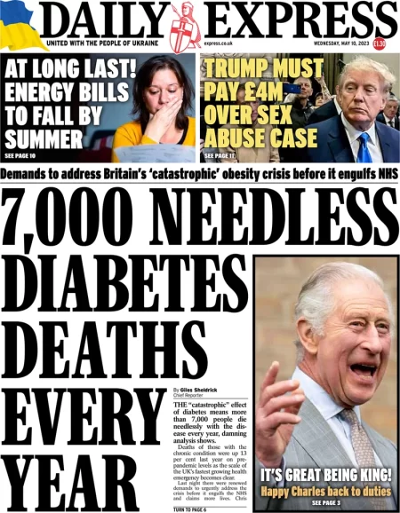 Daily Express - 7,000 needless diabetes deaths every year