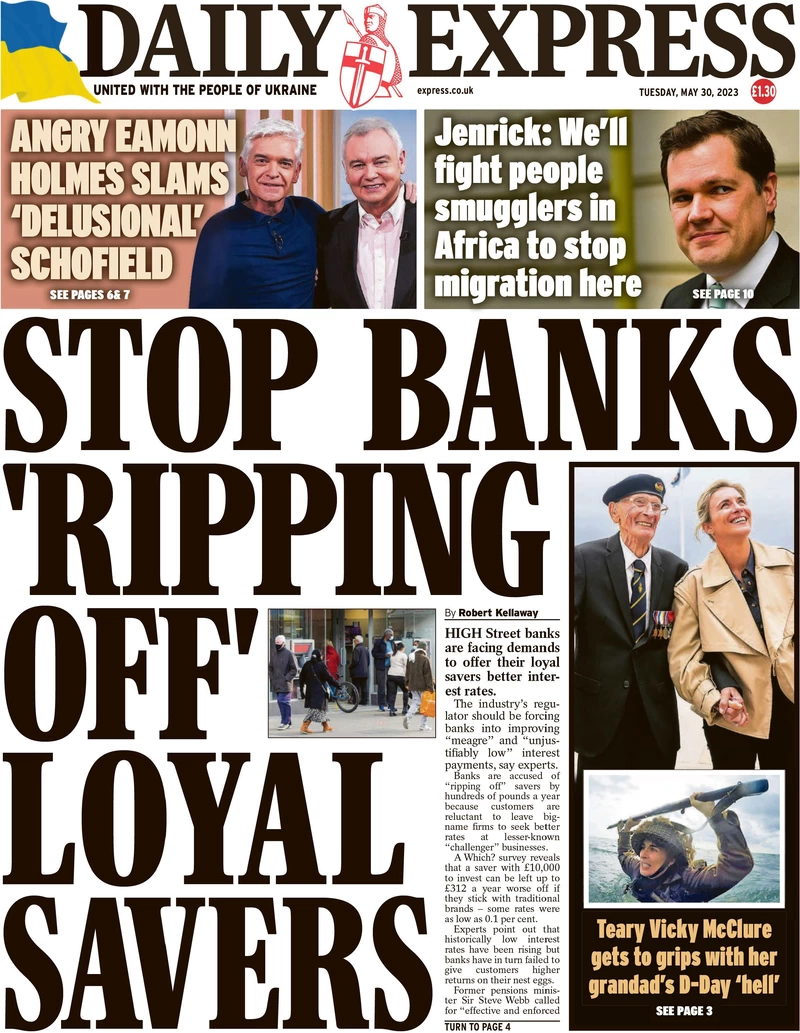 Daily Express - ‘Stop banks ripping off loyal savers’