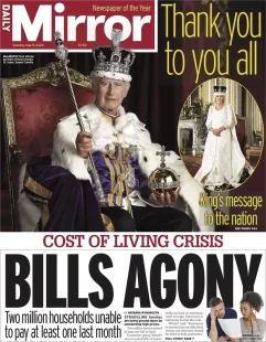 Daily Mirror – Bills agony 