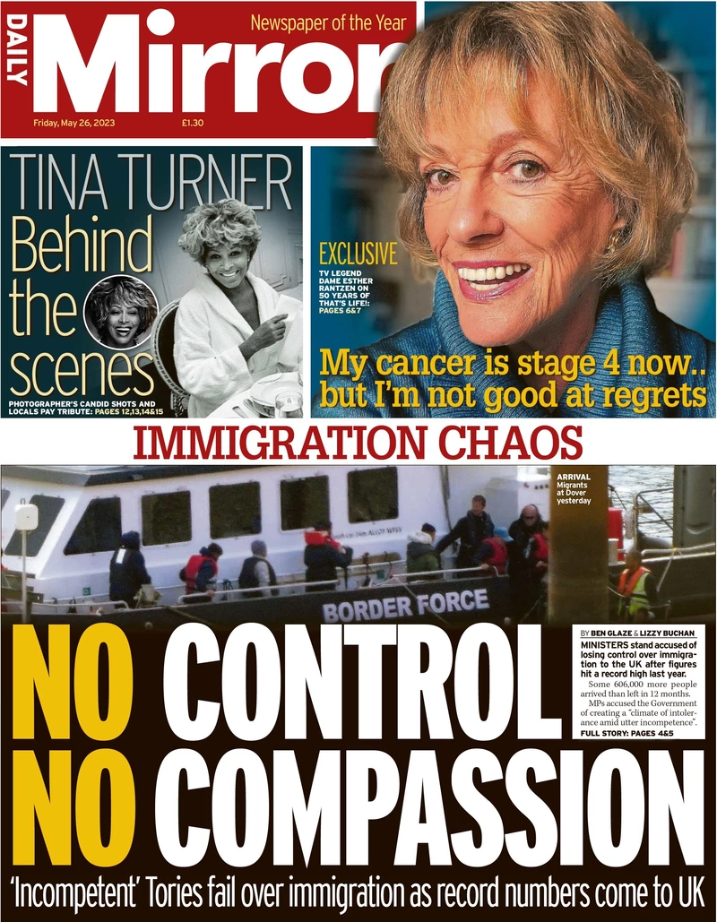 Daily Mirror - No control, no compassion