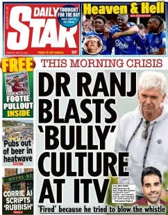 Daily Star – Dr Ranj blasts bully culture 