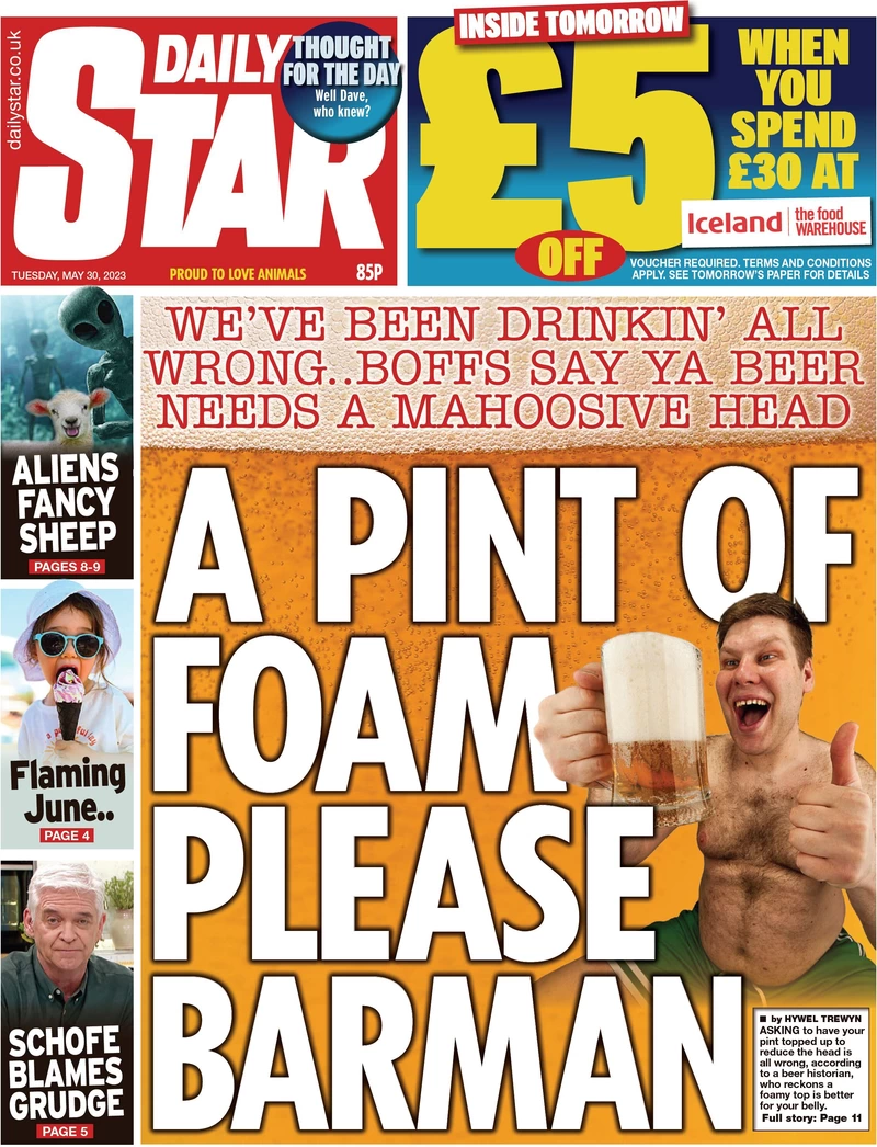 Daily Star - A pint of foam please barman
