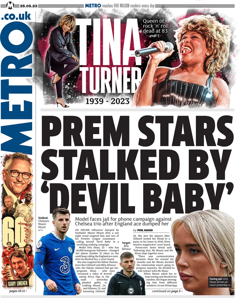 Metro - Prem stars stalked by ‘devil baby’