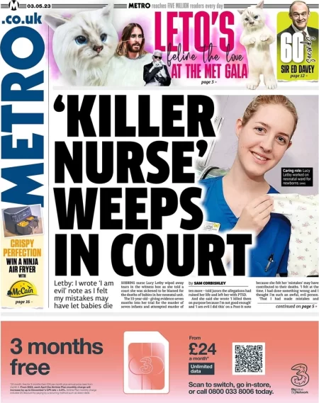 Metro - ‘Killer nurse’ weeps in court