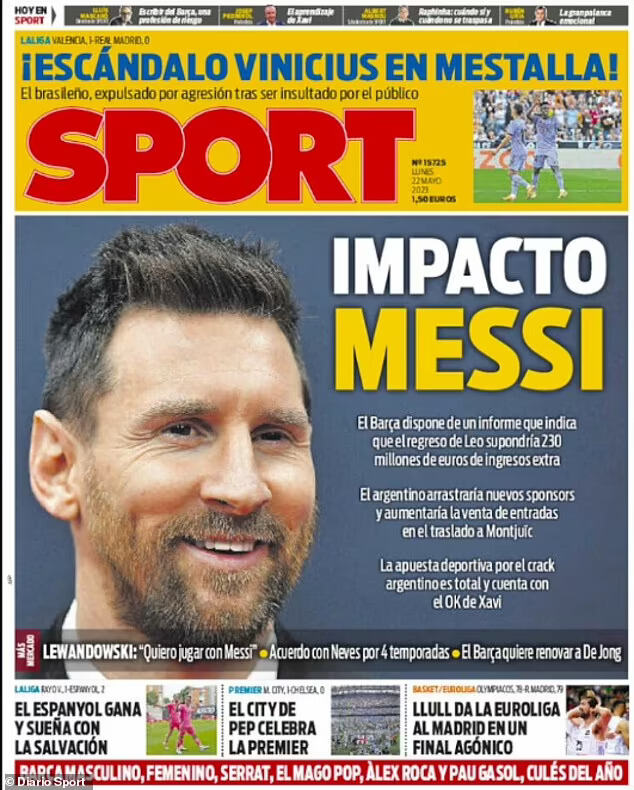 SPORT - Impacto Messi SPORT - Impacto Messi