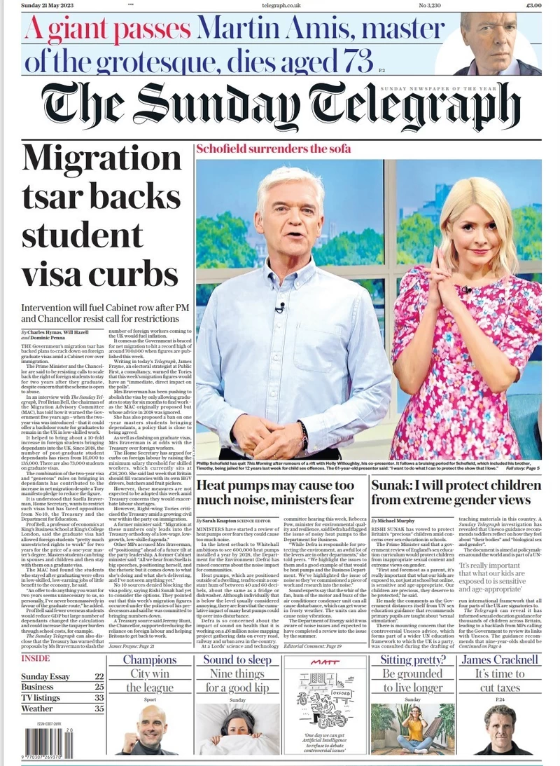 The Sunday Telegraph - Migration tsar backs student visa curbs 