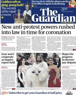 The Guardian – New anti-protest powers rushed into law in time for coronation 