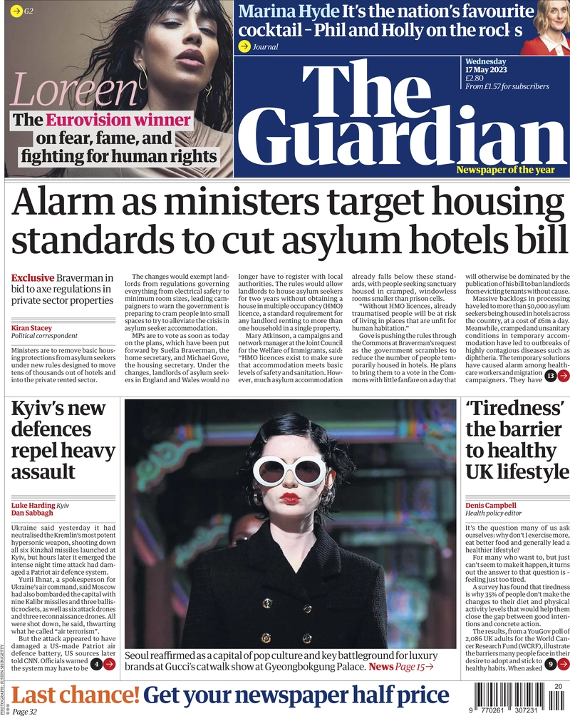 The Guardian - Alarm as ministers target housing standards to cut asylum hotels bill