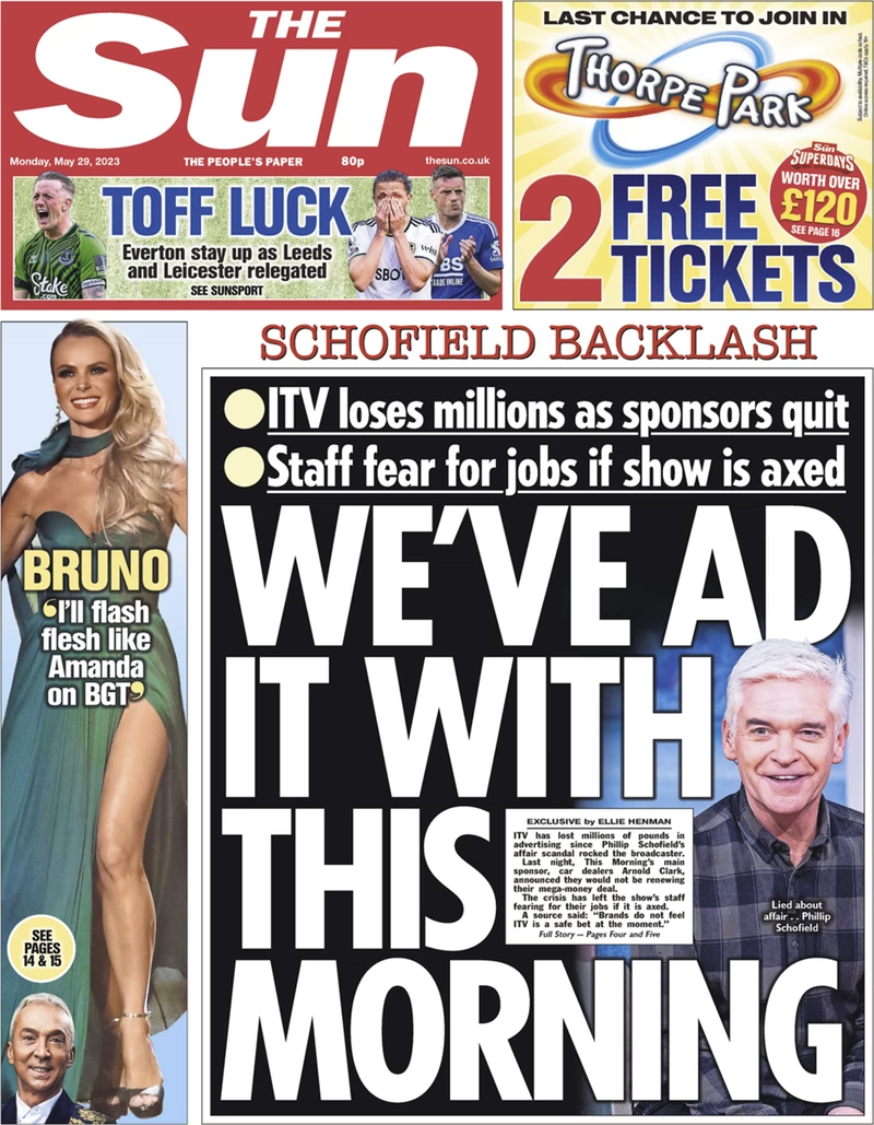 The Sun - We’ve ad it with This Morning