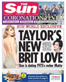 The Sun – Taylor’s new Brit love