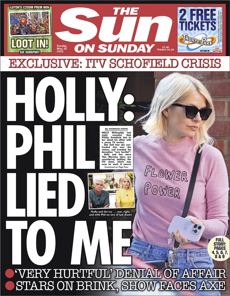 The Sun on Sunday - Holly: Phil lied to me