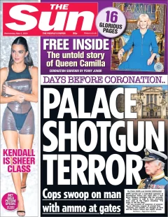 The Sun – Palace shotgun terror 