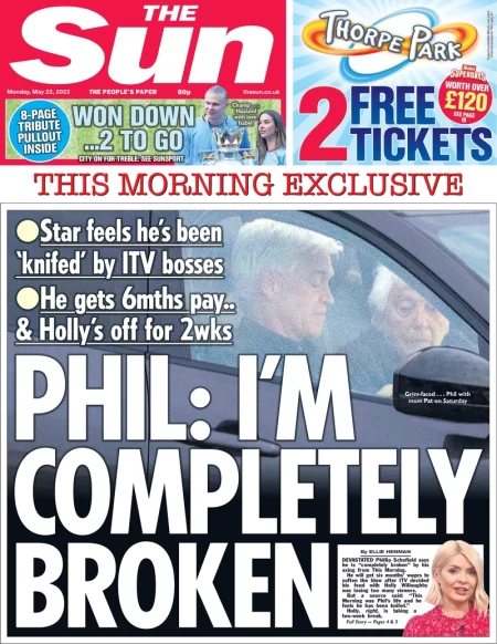 The Sun - Phil: I’m completely broken