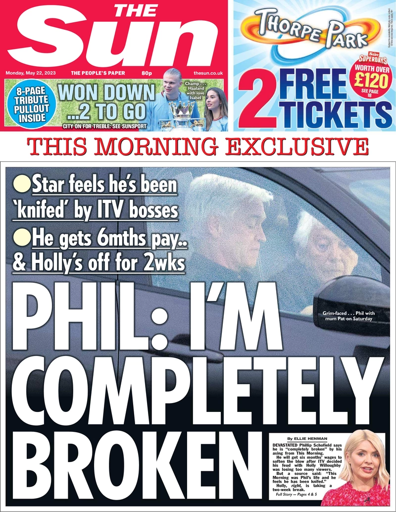 The Sun - Phil: I’m completely broken