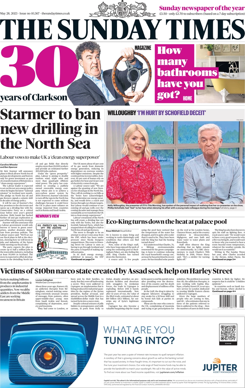 The Sunday Times - Starmer to ban new drilling in the North Sea