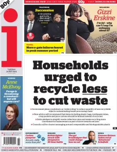 The i – Households urged to recycle less to cut waste 