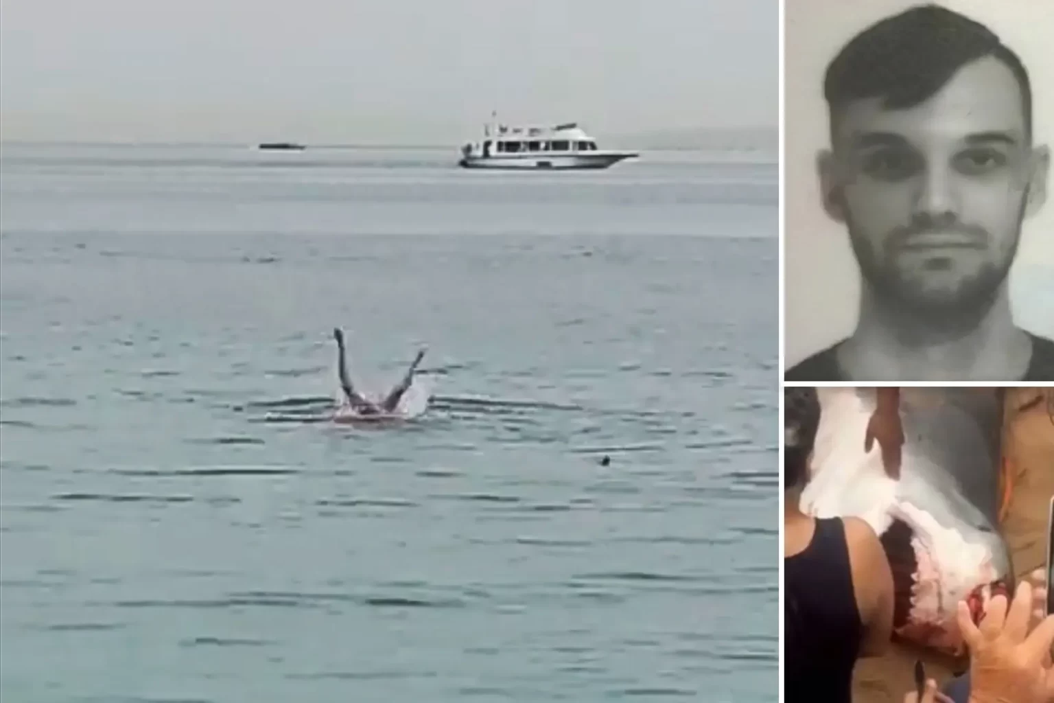 Russian Man attacked by a Shark on an Egyptian Beach