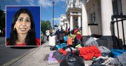 Suella Braverman urged to explain why refugees were ‘left on the streets’ for two nights