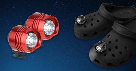 Footwear just got brighter: You can now buy headlights for your crocs
