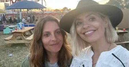 Holly Willoughby proves she had a blast at Glastonbury in seriously smiley photo