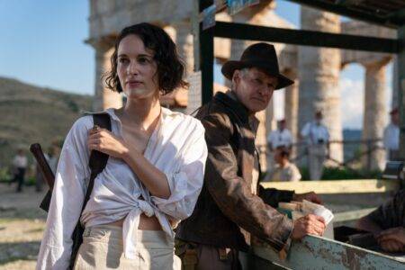 Phoebe Waller-Bridge cracks up describing Harrison Ford’s bizarre outfit for emotional Indiana Jones goodbye speech