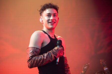 Olly Alexander brings out Nicola Roberts and Kimberley Walsh to sing The Promise at Mighty Hoopla