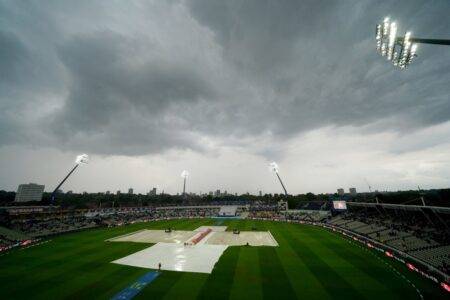 Flood warnings across England after half a month of rain falls in an hour