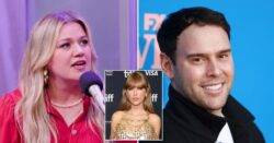 Kelly Clarkson thinks Scooter Braun ‘took offense’ when she suggested Taylor Swift re-record her albums