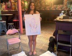 I got naked for 20 strangers in a pub – and then they drew me