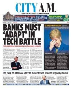 CITY AM – Banks must adapt in tech battle 