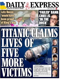 Daily Express – Titanic claims lives of five more victims 