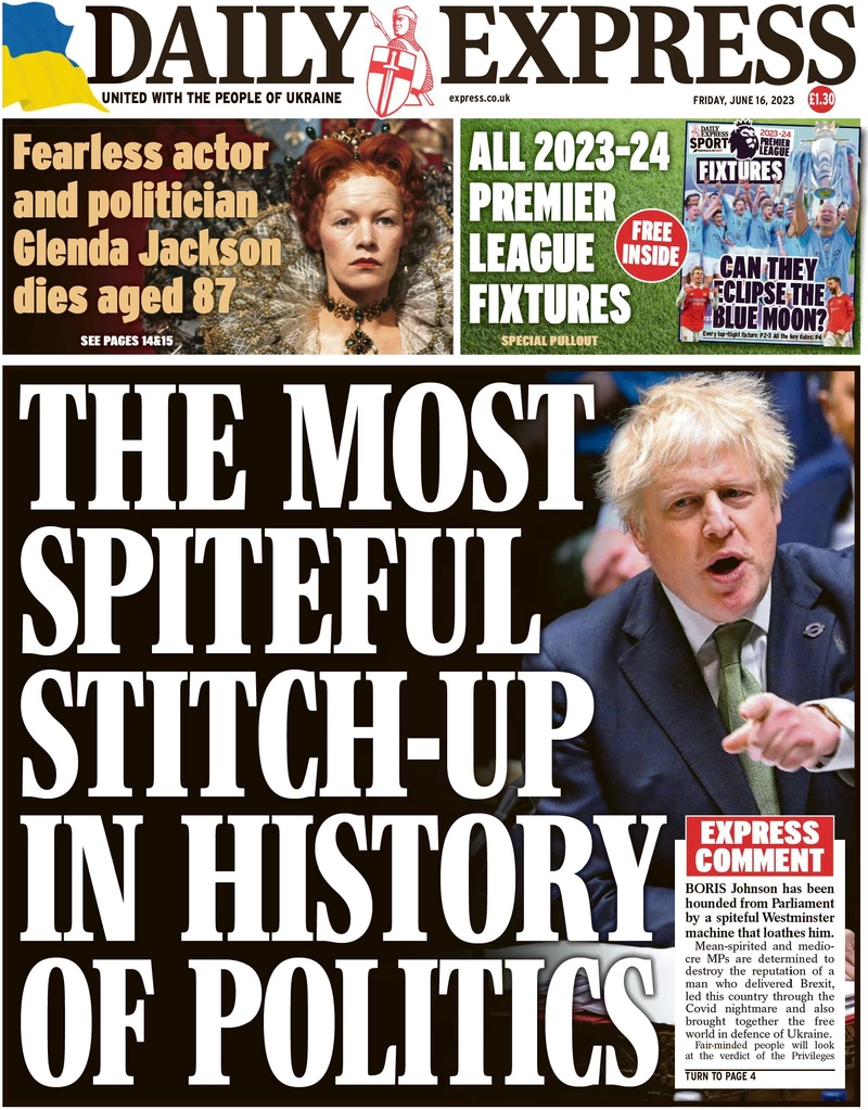 Daily Express - The most spiteful stitch up in history of politics