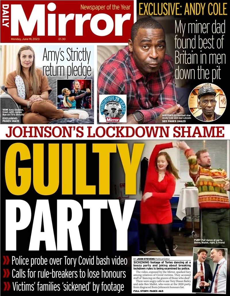 Daily Mirror - Guilty party