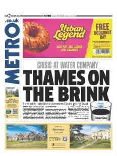 Metro – Thames on the brink 