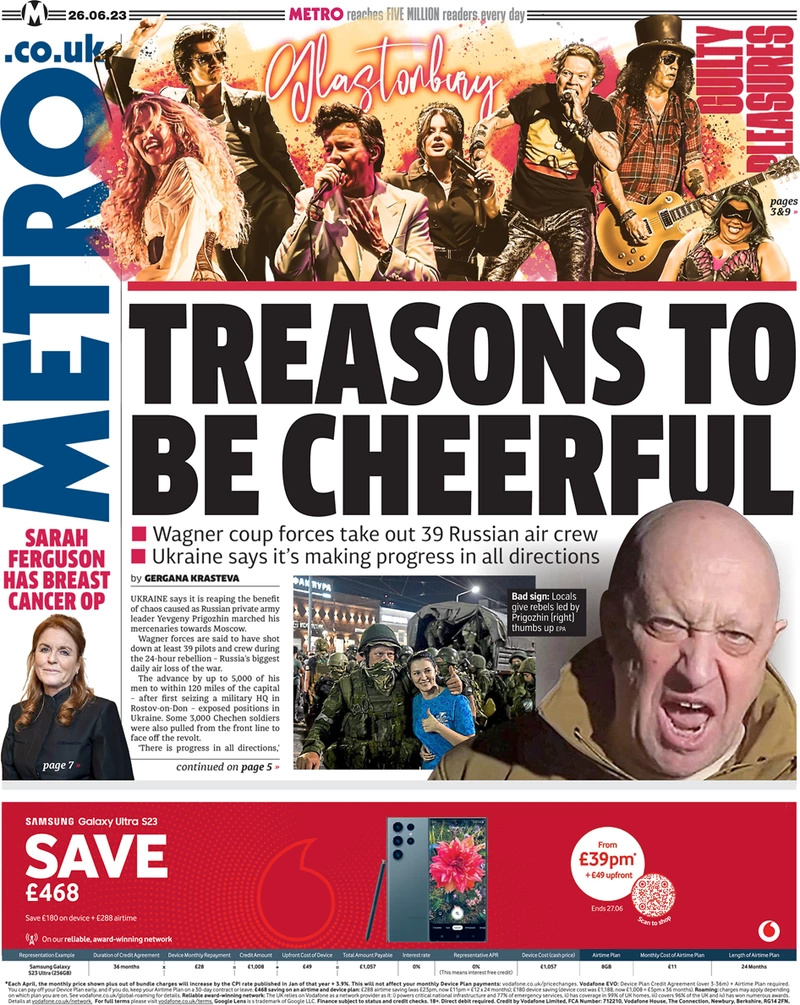 Metro - Treasons to be cheerful