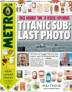 Metro – Titanic sub last photo 