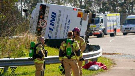 Ten people killed in wedding bus crash in Australia