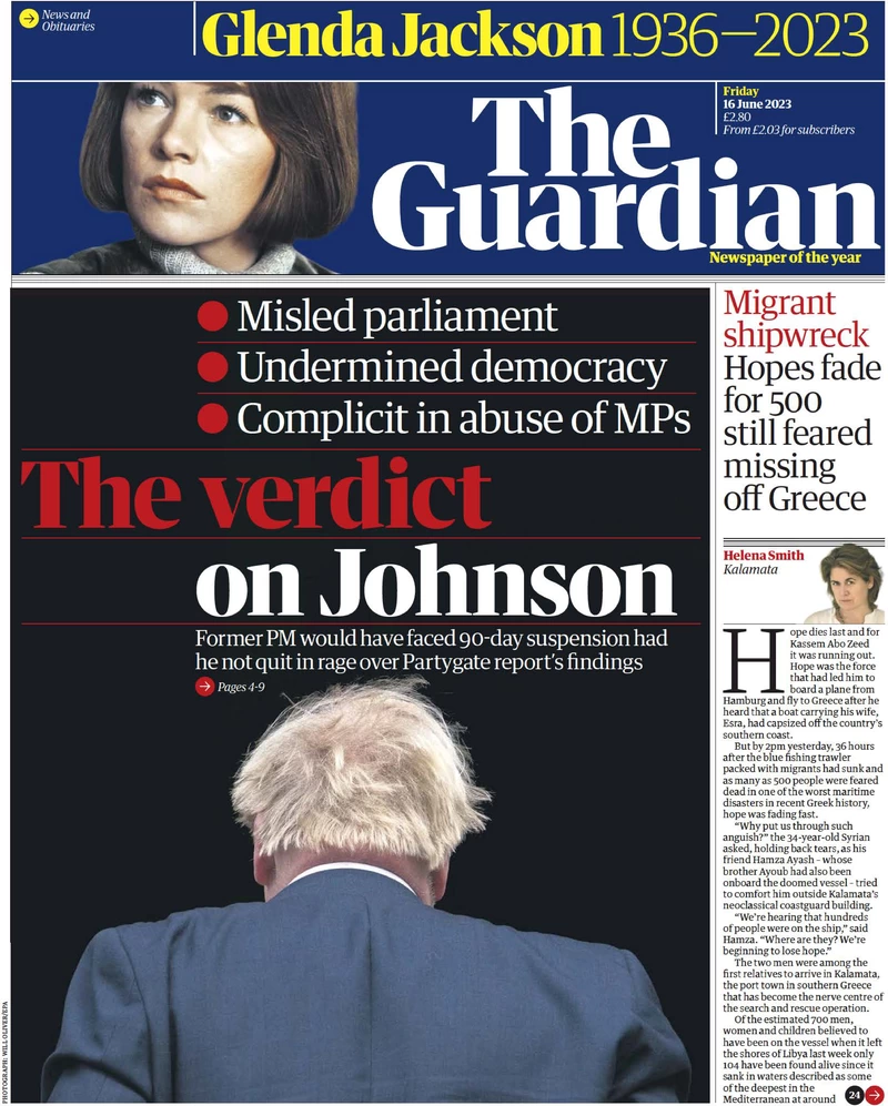 The Guardian - The verdict on Johnson