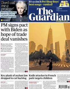 The Guardian – PM signs pact with Biden as hope of trade deal vanishes