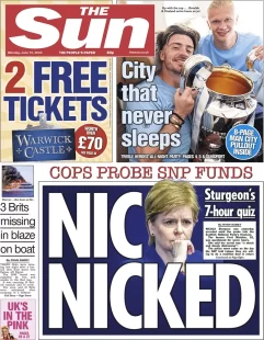 The Sun – Nic Nicked 