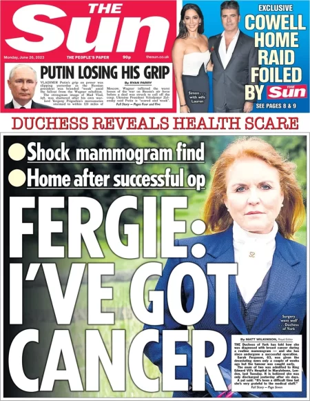 The Sun - Fergie: I’ve got cancer