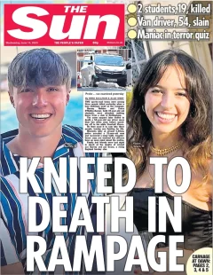 The Sun – Knifed to death in rampage